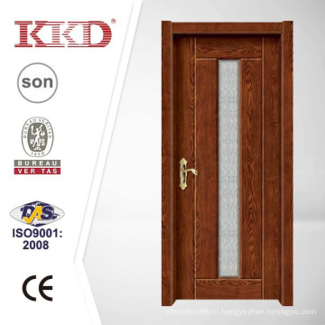 Стеклом вставлен стальная деревянная дверь кДж-709 для ванной комнаты